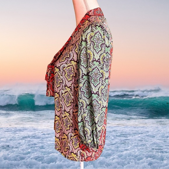 Alice + Olivia Multicolor Patterned Blouse - Picture 11 of 16